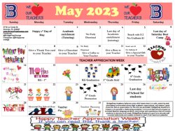 BPA of Orange- May Calendar 2023